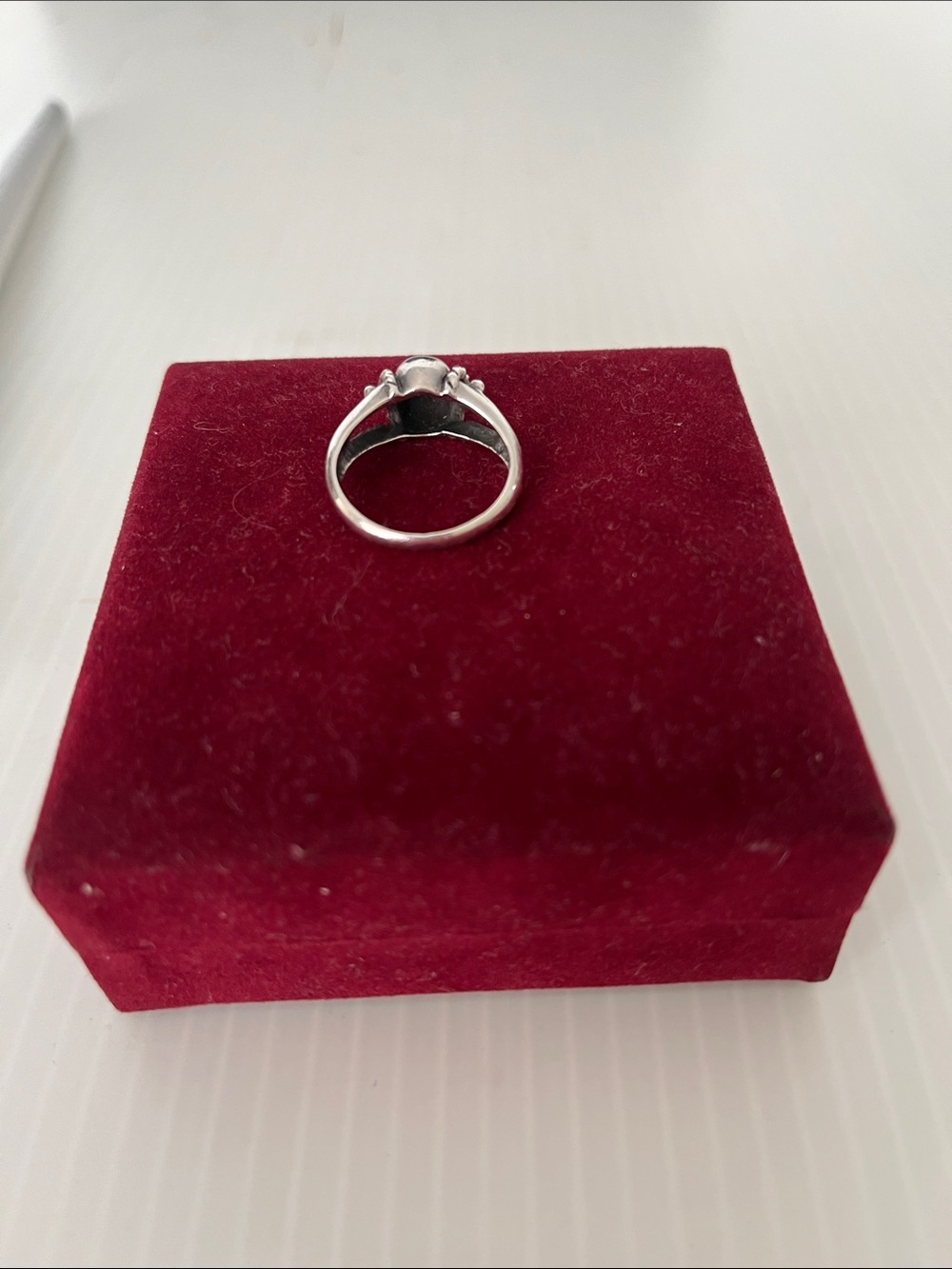 925 Vintage Sterling Silver Ring Size 7.5 - Picture 5 of 11